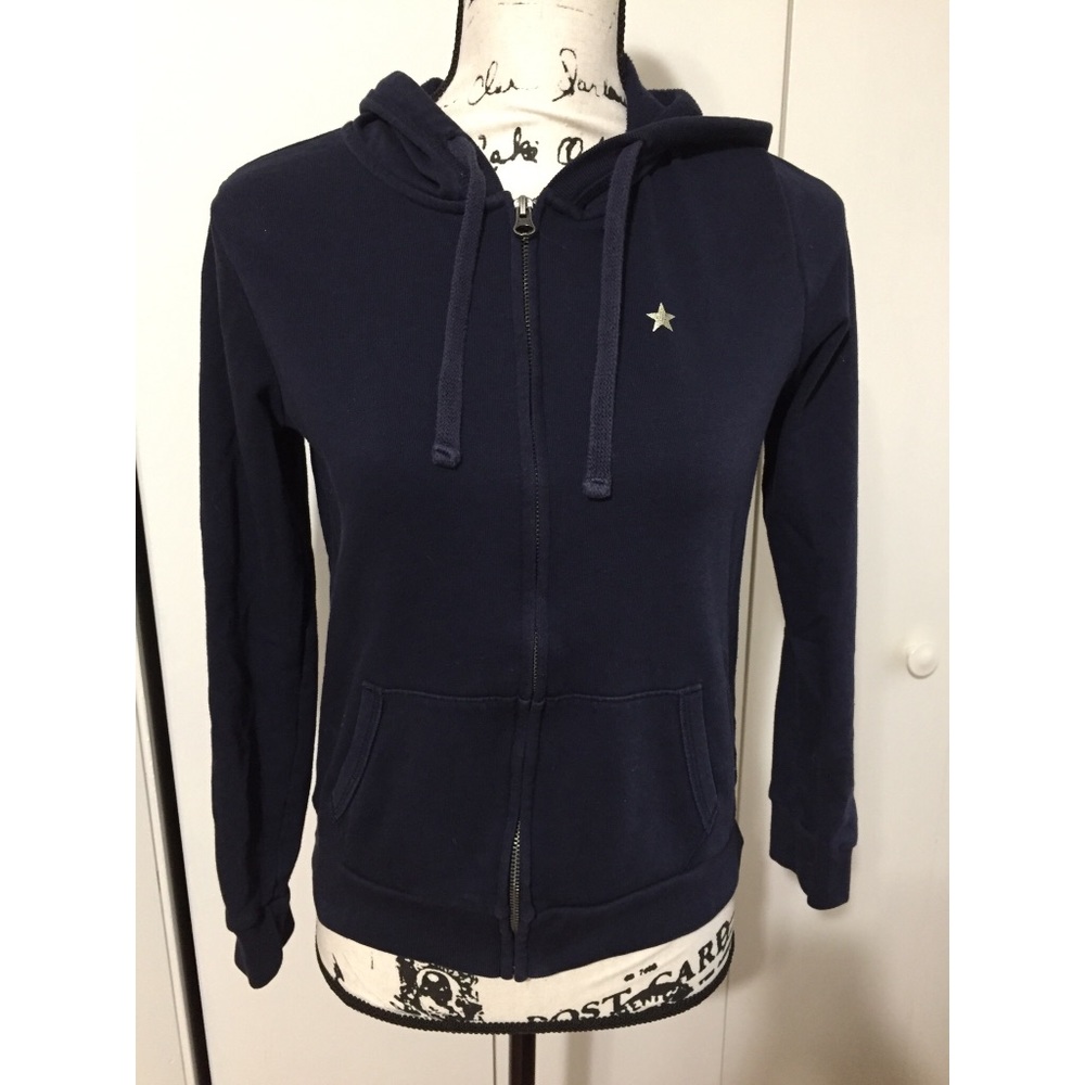 Gap navy logo zip up hoodie - navy xs - Picture 2 of 5